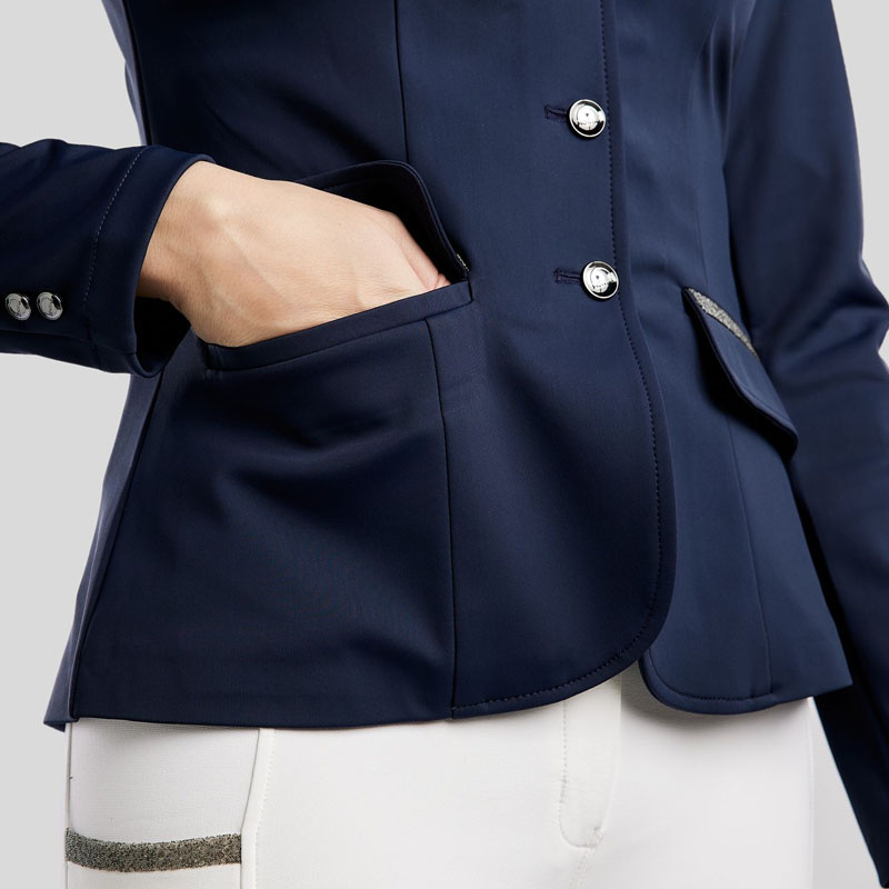Wedstrijdjas MoGloria Softshell Caviar Tape Marineblauw