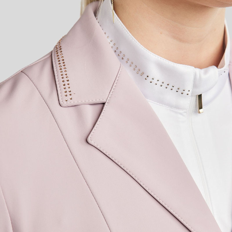 Wedstrijdjas MoBlair Softshell Champagne Crystals Cheeky Pink