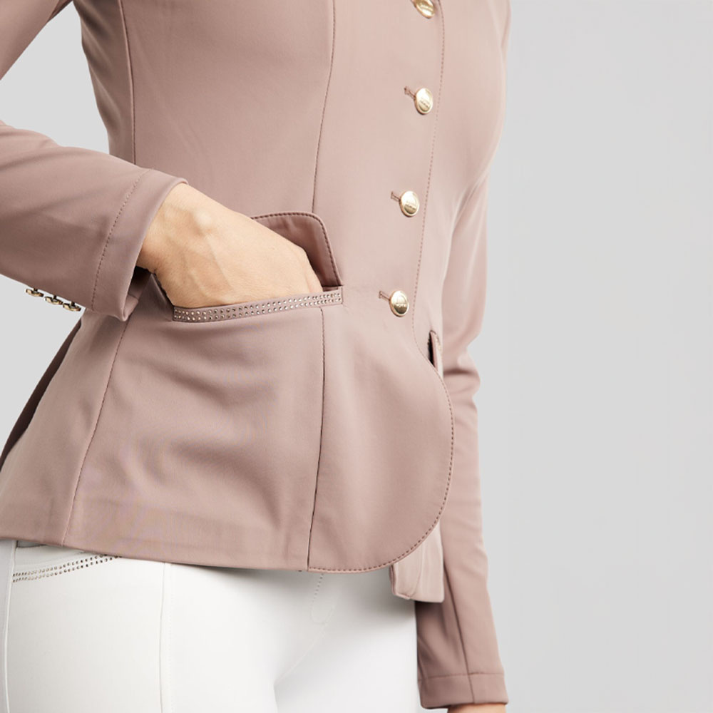 Wedstrijdjas MoBlair Softshell Champagne Crystals Blush
