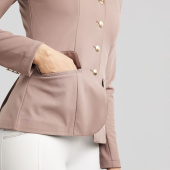 Wedstrijdjas MoBlair Softshell Champagne Crystals Blush Wedstrijdjas MoBlair Softshell Champagne Crystals Blush