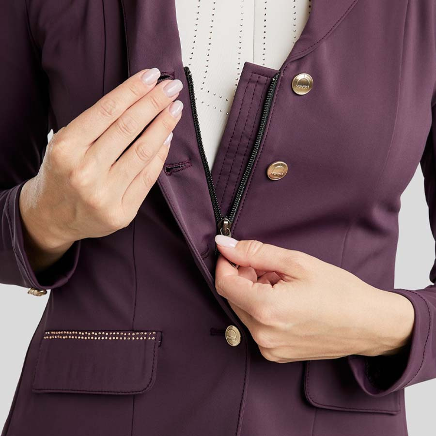 Wedstrijdjas MoBlair Softshell Champagne Crystals Fig
