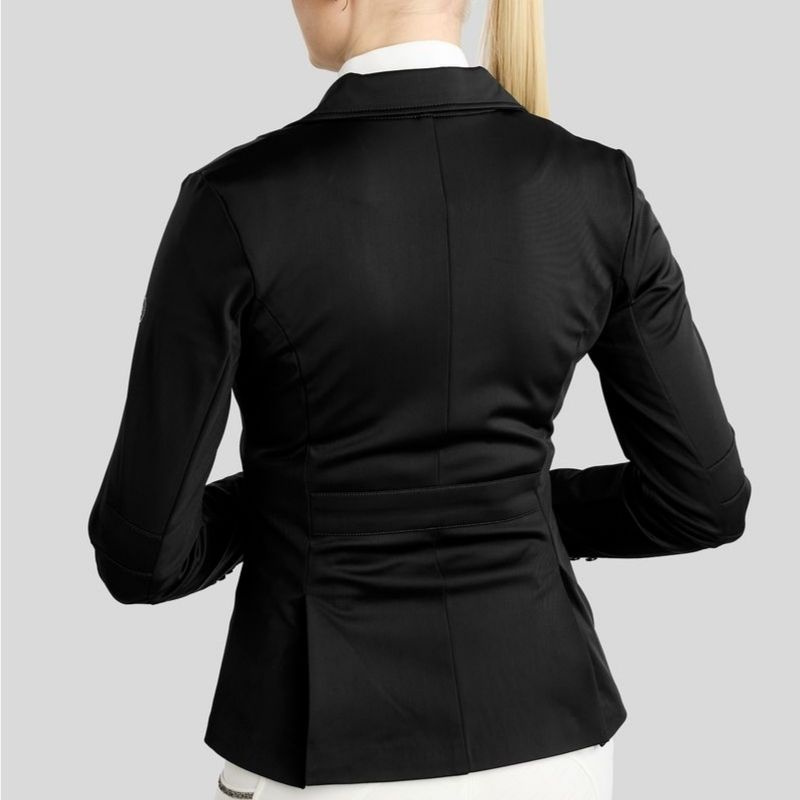 Wedstrijdjas MoKira Softshell Gun Metal Crystals Zwart