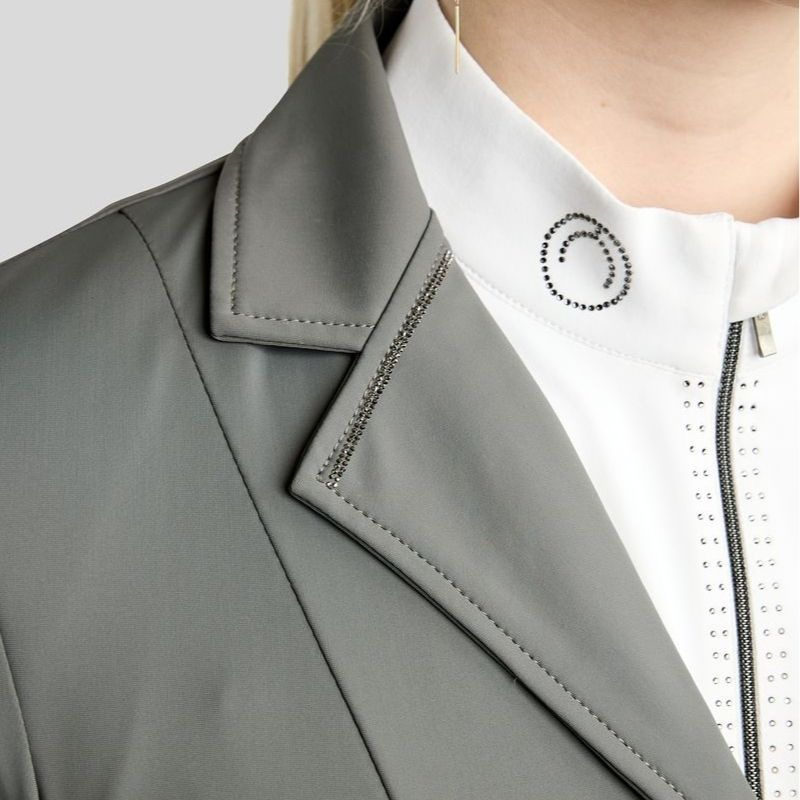 Wedstrijdjas MoKira Softshell Gun Metal Crystals Grijs