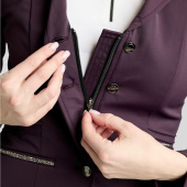 Wedstrijdjas MoKelly Softshell Gun Metal Crystals Fig Wedstrijdjas MoKelly Softshell Gun Metal Crystals Fig