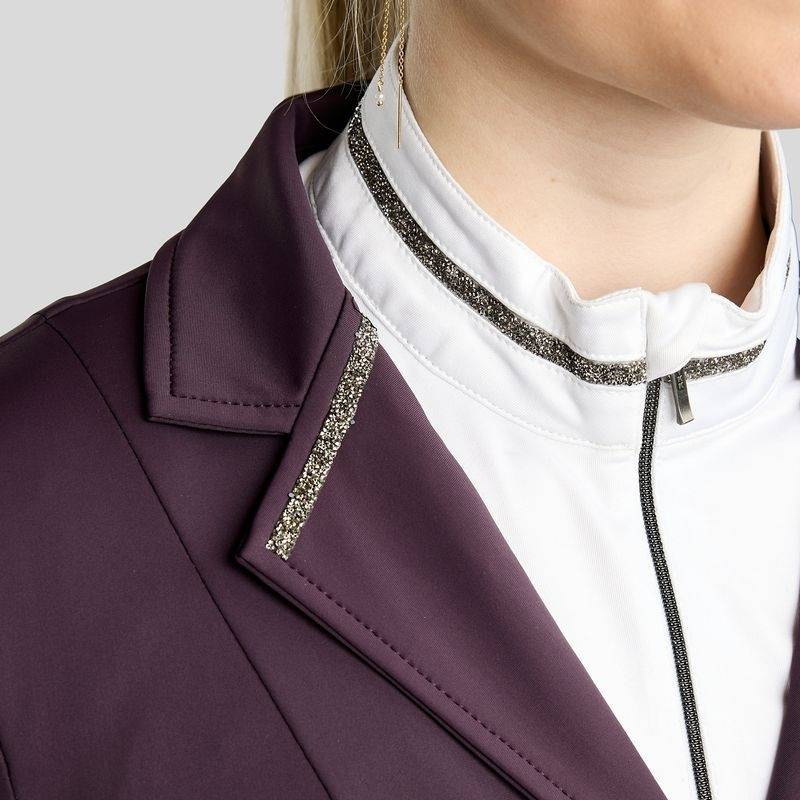 Wedstrijdjas MoKelly Softshell Gun Metal Crystals Fig