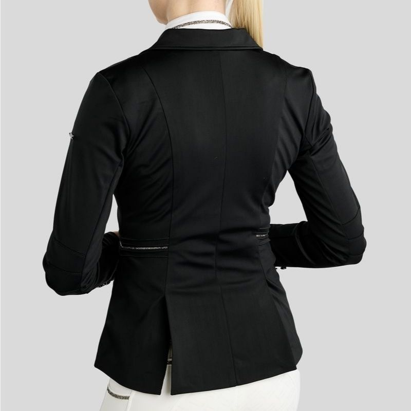 Wedstrijdjas MoKelly Softshell Gun Metal Crystals Zwart