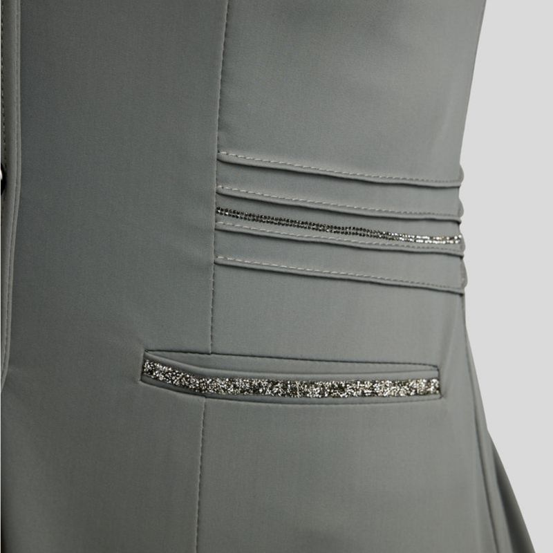 Wedstrijdjas MoKelly Softshell Gun Metal Crystals Grijs