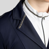 Wedstrijdjas MoKelly Softshell Gun Metal Crystals Marineblauw Wedstrijdjas MoKelly Softshell Gun Metal Crystals Marineblauw