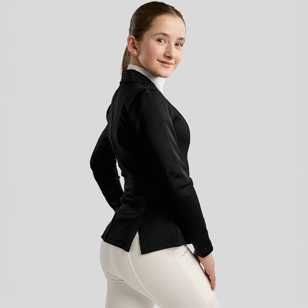 Wedstrijdjas Kind/Junior Crystals Zwart