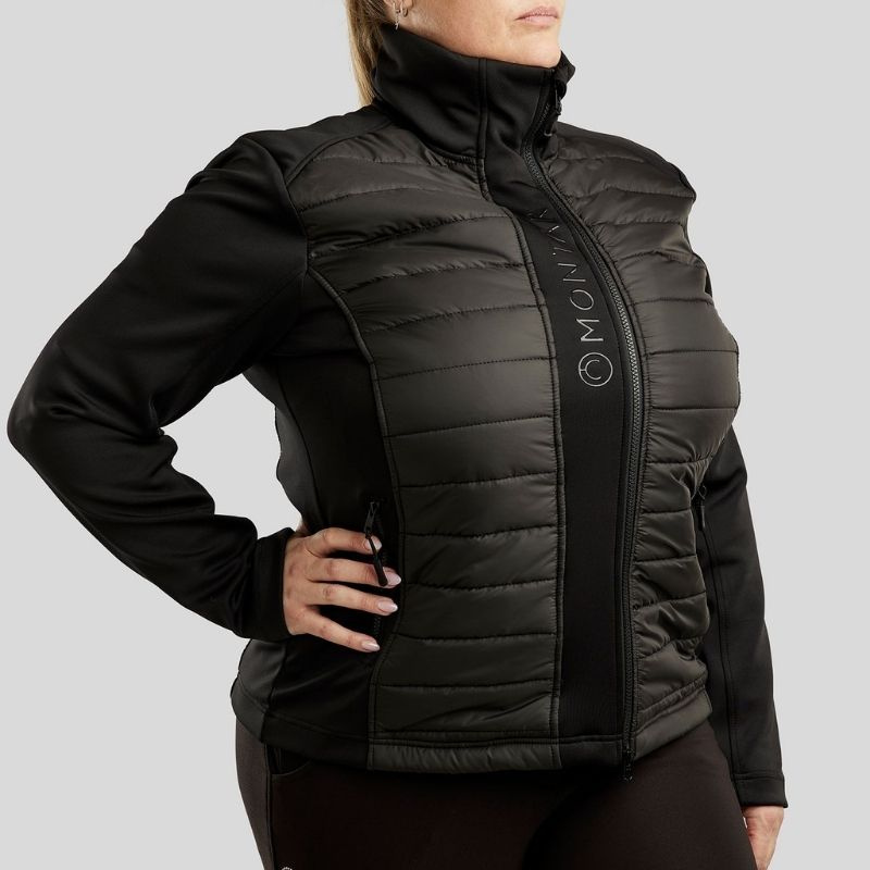 Hybride jas Emma Softshell Curve Zwart