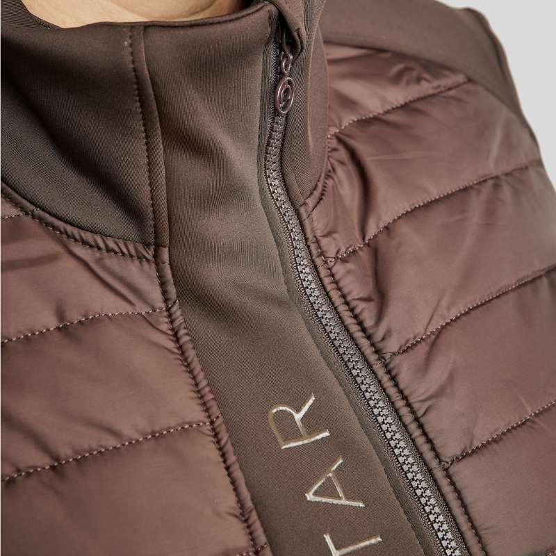 Hybride jas Emma Softshell Curve Bruin