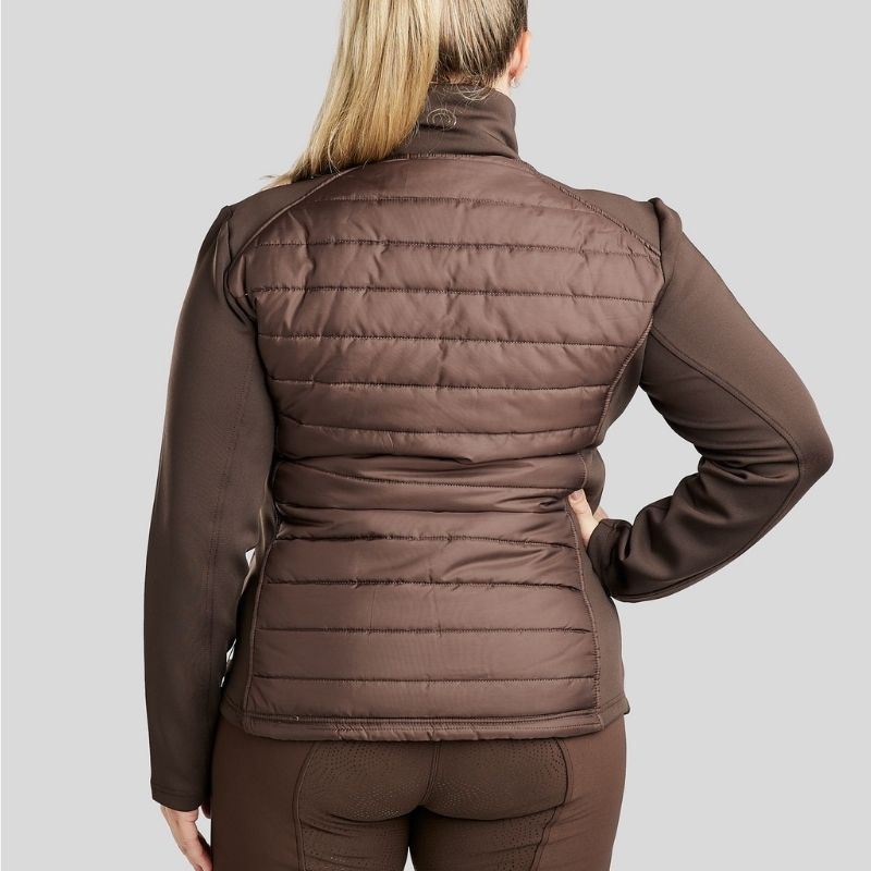 Hybride jas Emma Softshell Curve Bruin