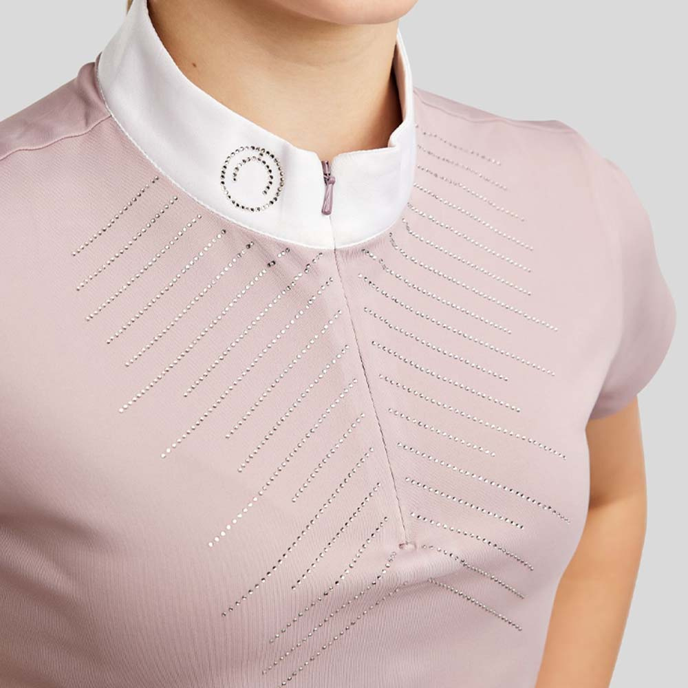 Wedstrijdbovenstuk Kind/Junior MoSparkle Champagne Crystals Blush