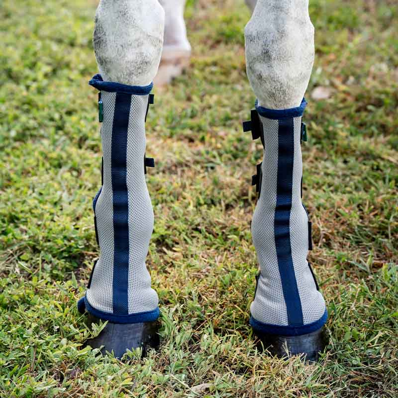 Vliegenschoenen Fly Boots Zilver/Marineblauw