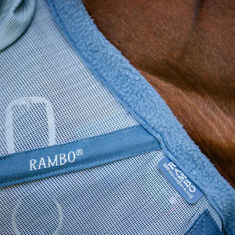 Vliegen oornetje Rambo Lichtblauw/Blauw/Zilver