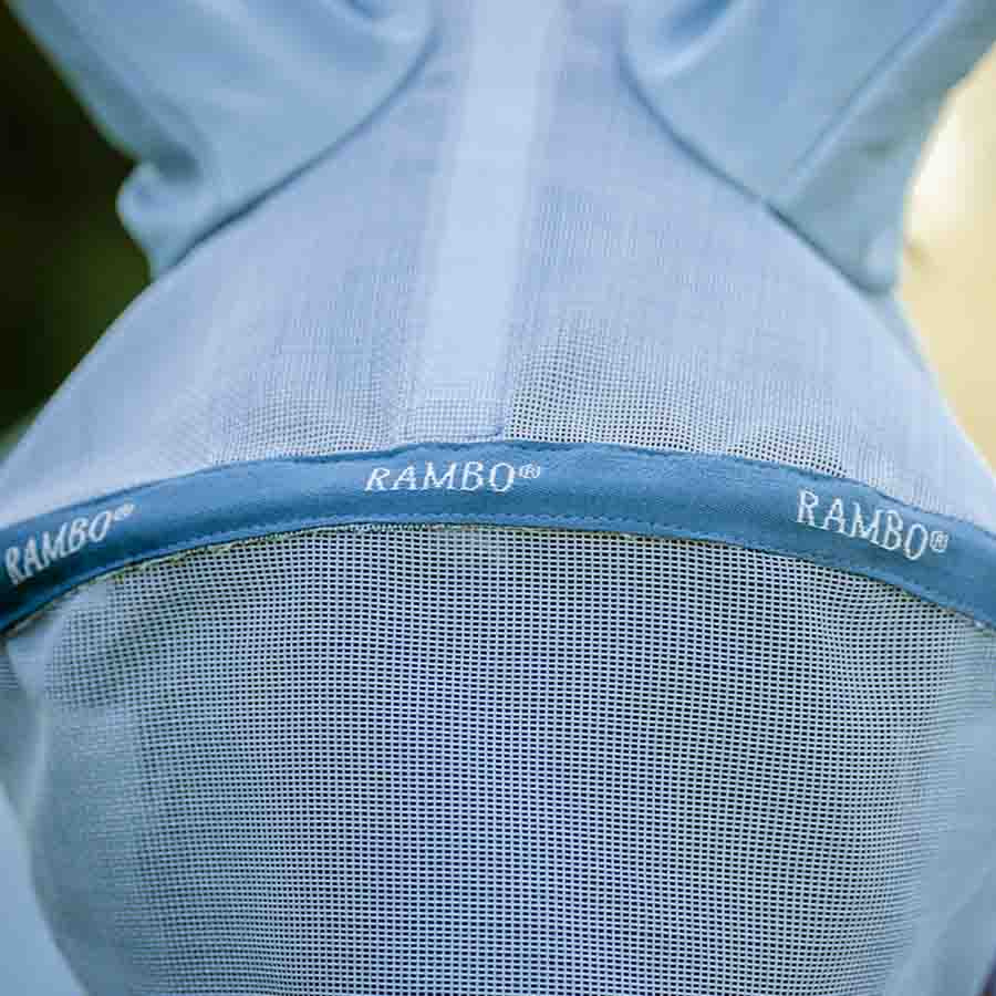 Vliegen oornetje Rambo Lichtblauw/Blauw/Zilver
