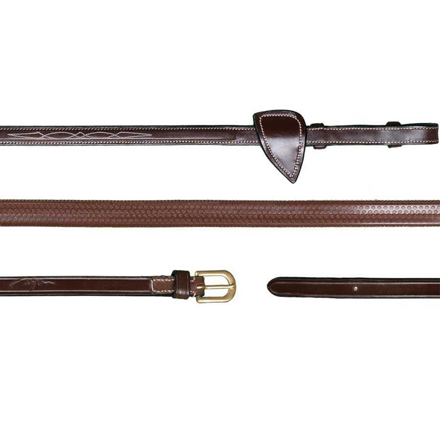 Rubberen teugels 13mm DC Bruin