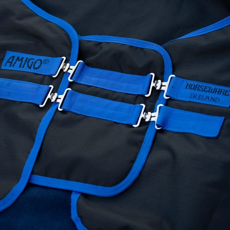Borstverlenger Amigo Ripstop Straight Front 900D Zwart/Blauw