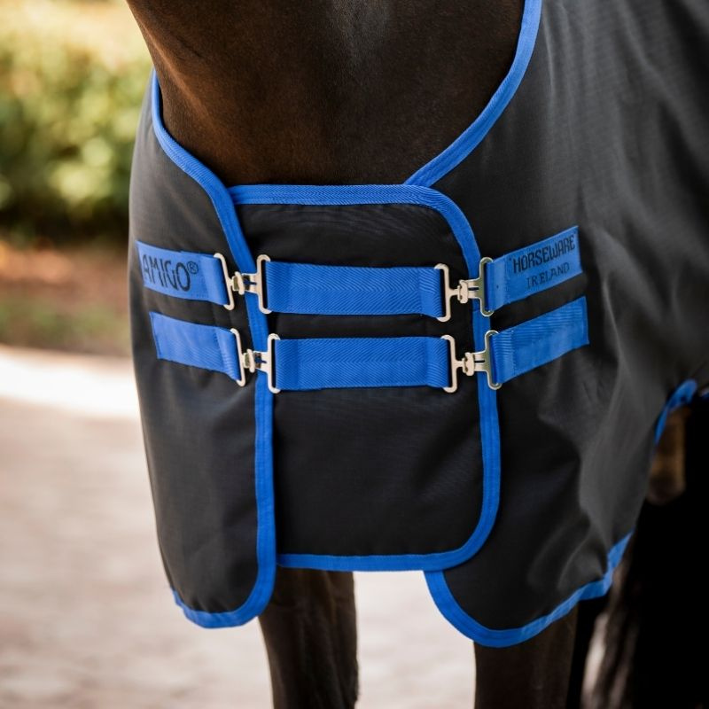 Borstverlenger Amigo Ripstop Straight Front 900D Zwart/Blauw