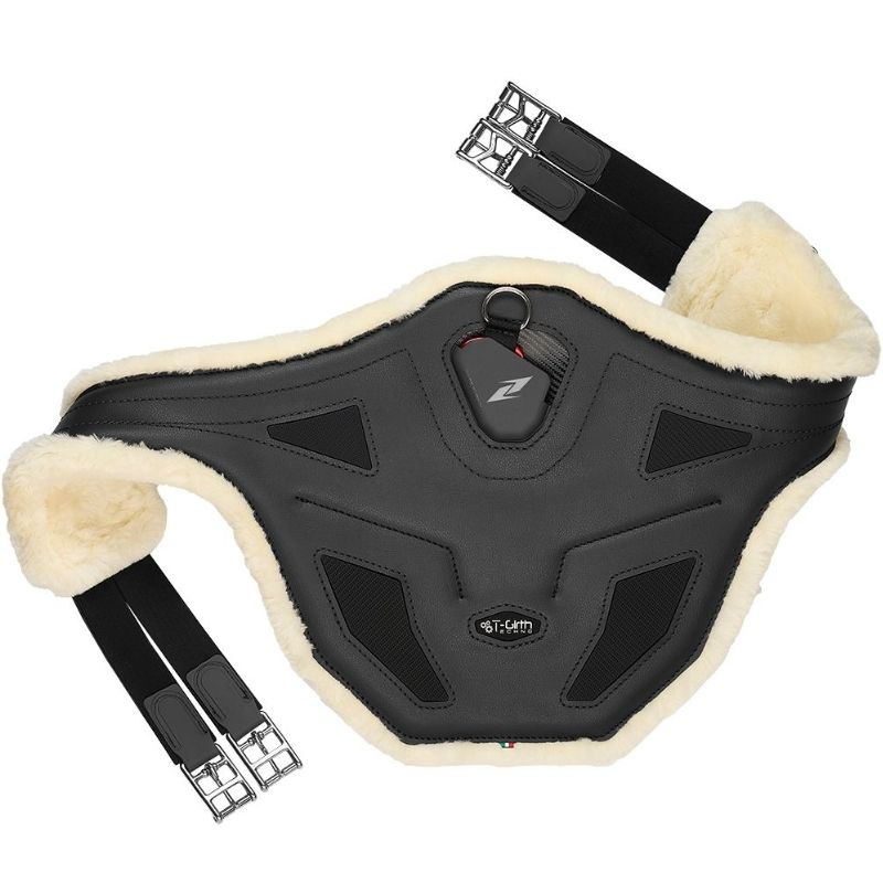 Springsingel met buikflap Techo-Fur Stud Zwart
