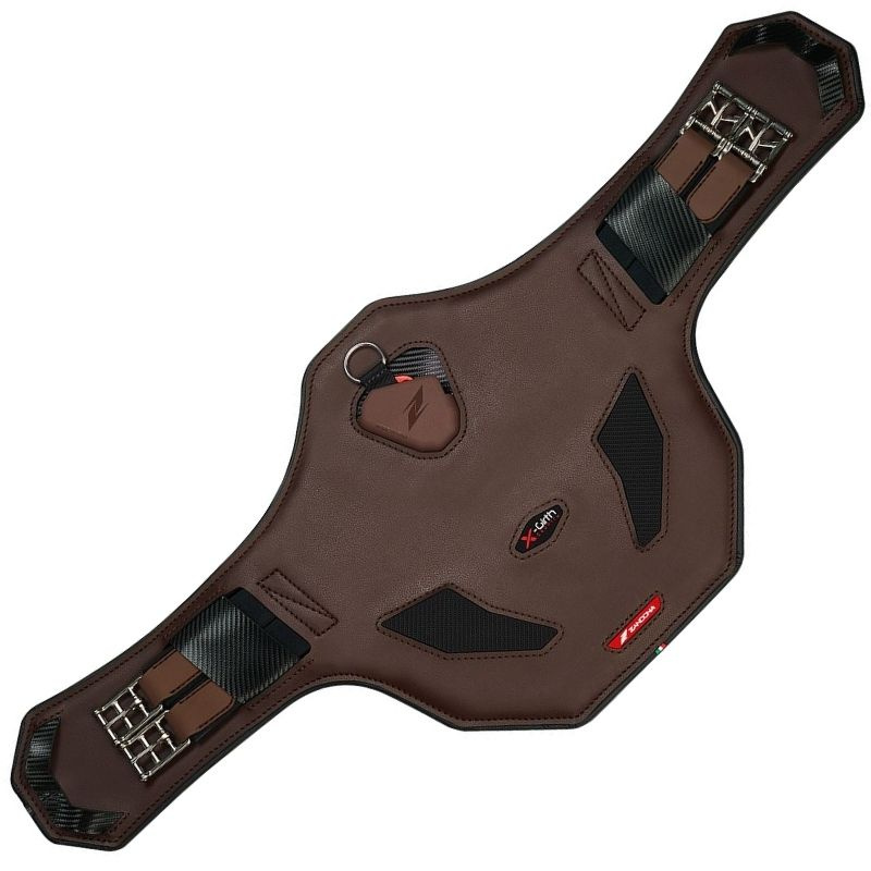 Springsingel met buikflap Eventing X-Girth Bruin