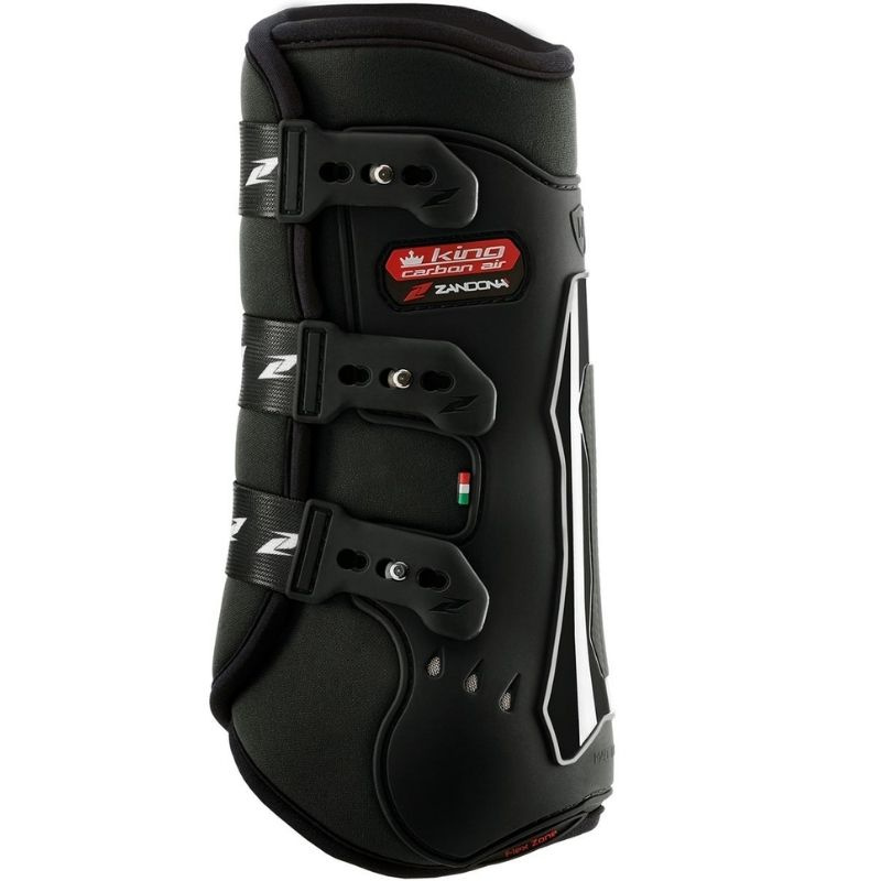 Dressuur beenbeschermers King Carbon Air Rear Zwart
