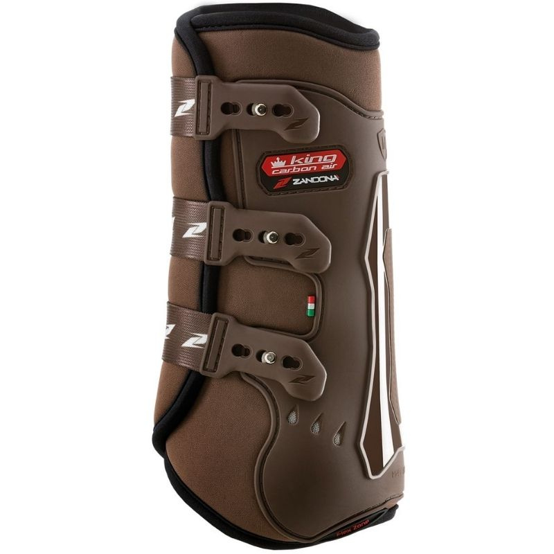 Dressuur beenbeschermers King Carbon Air Rear Bruin