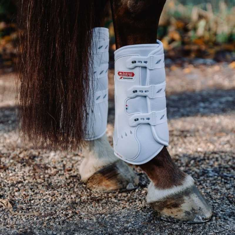 Dressuur beenbeschermers King Carbon Air Rear Wit