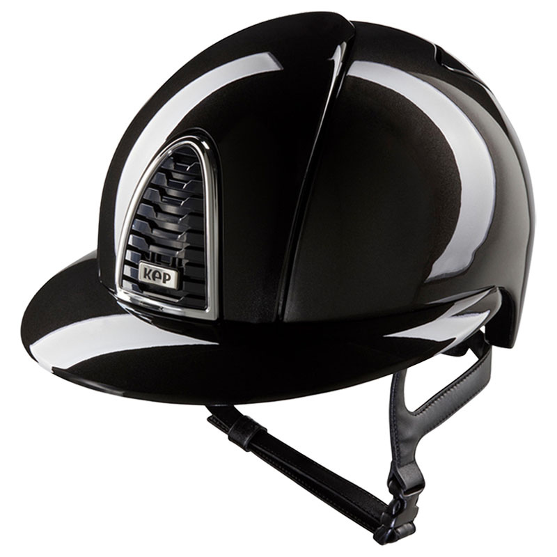 Paardrijcap Cromo 2.0 Shine Polo Zwart