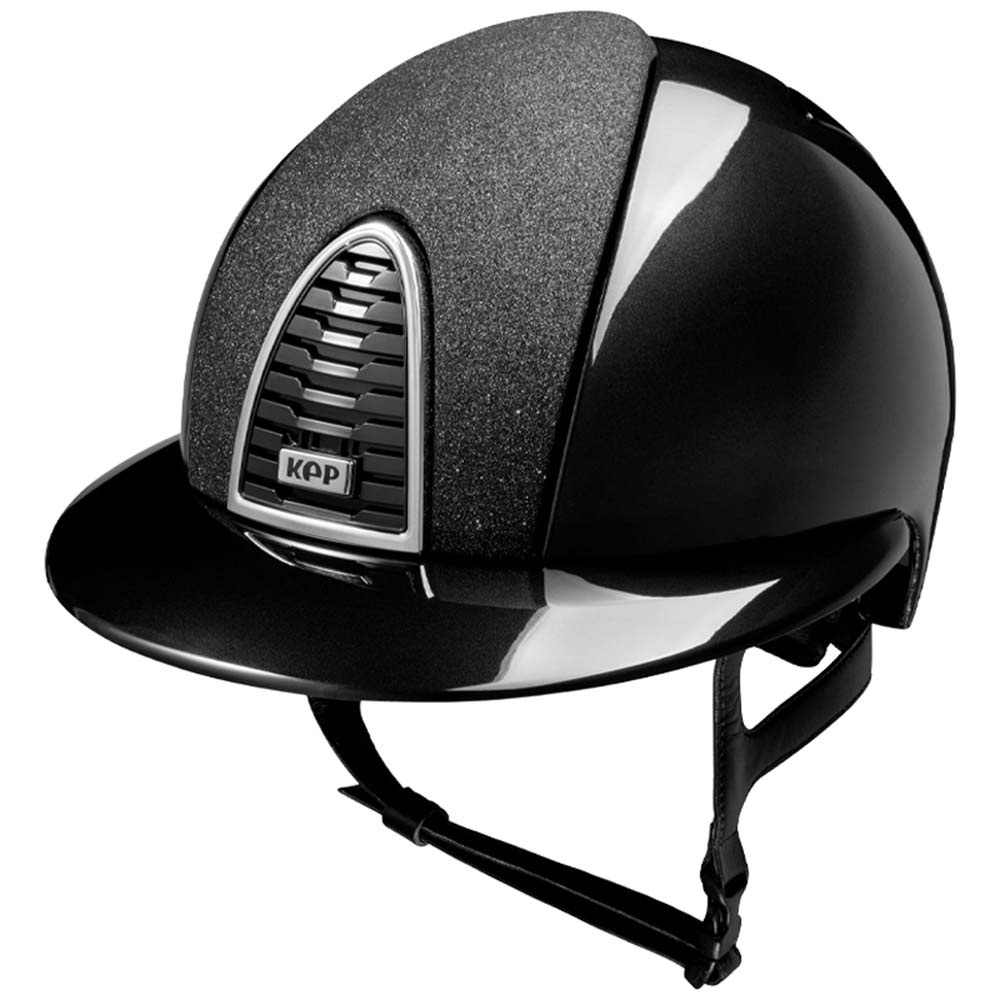 Paardrijcap Cromo 2.0 Shine Polo Inserto Star Zwart