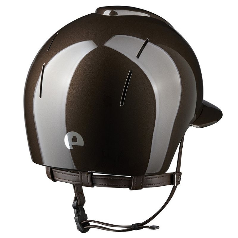 Paardrijcap Smart Nova Metal Polish Polo Bruin