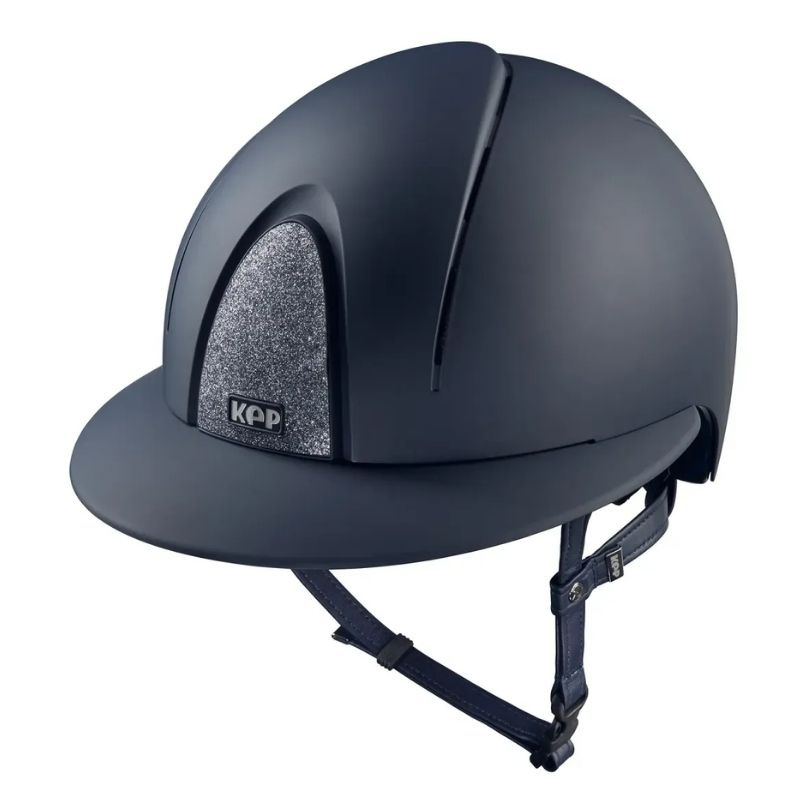 Paardrijcap Smart Nova Matt Polo Star Marineblauw/Zilver