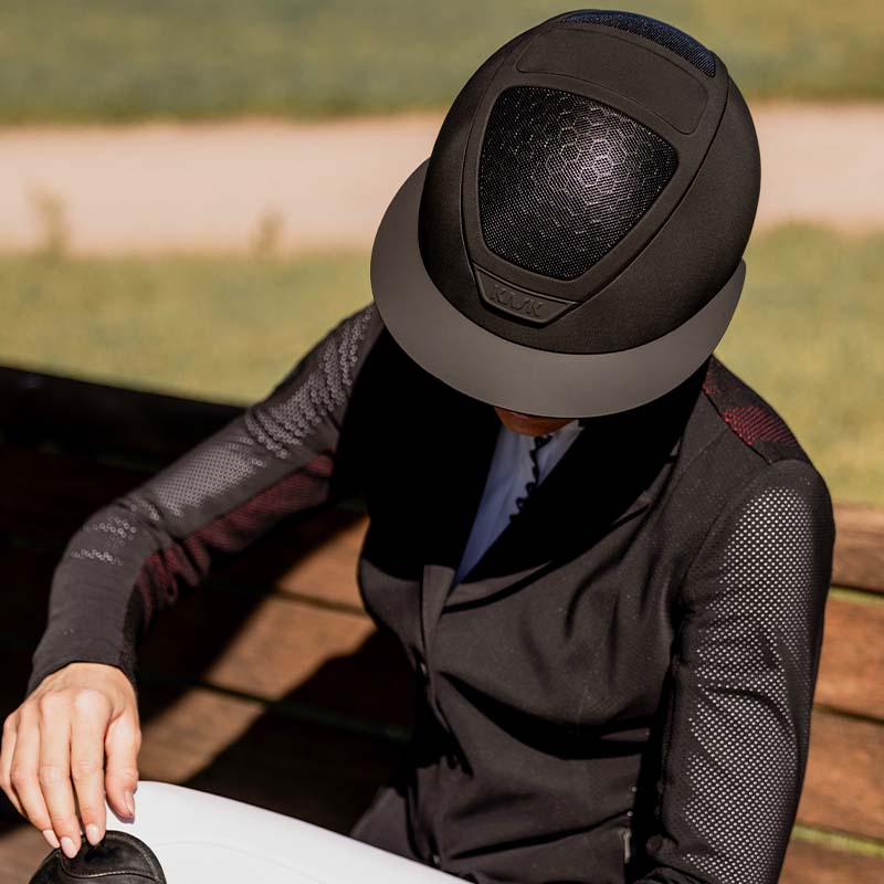 Paardrijcap Star Lady Hunter Zwart