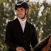 Paardrijcap Dogma Chrome Zwart/Zilver Paardrijcap Dogma Chrome Zwart/Zilver