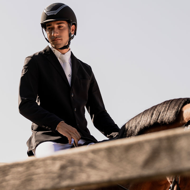 Paardrijcap Dogma Chrome Zwart