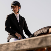 Paardrijcap Dogma Chrome Zwart Paardrijcap Dogma Chrome Zwart