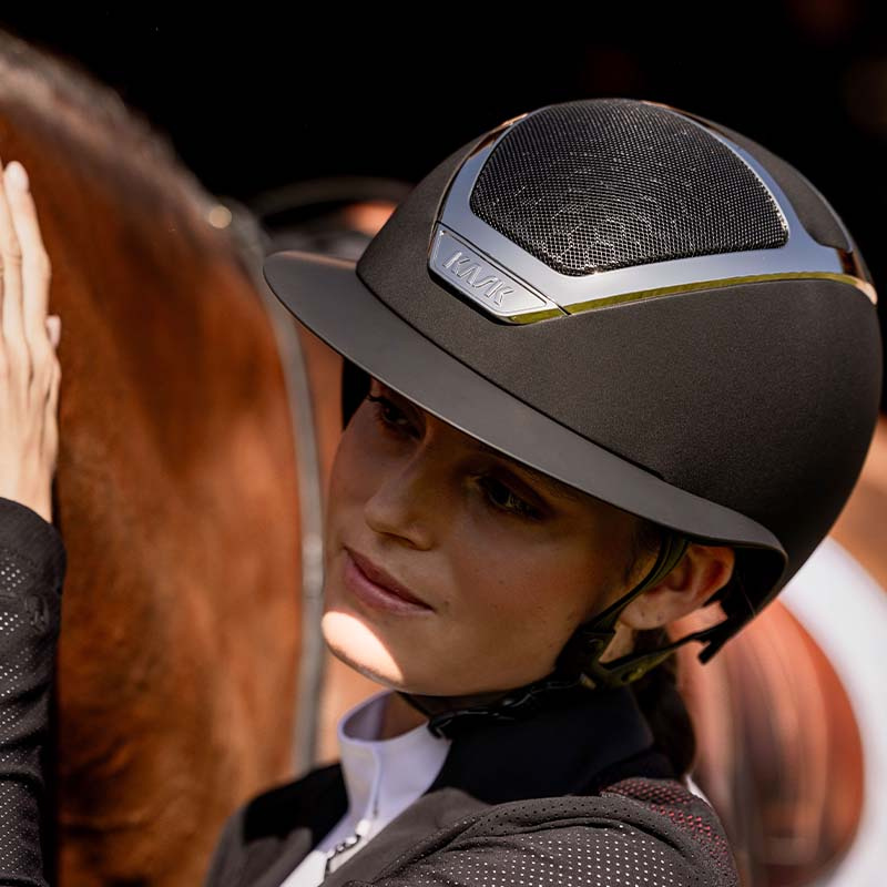 Paardrijcap Star Lady Chrome Zwart/Zilver