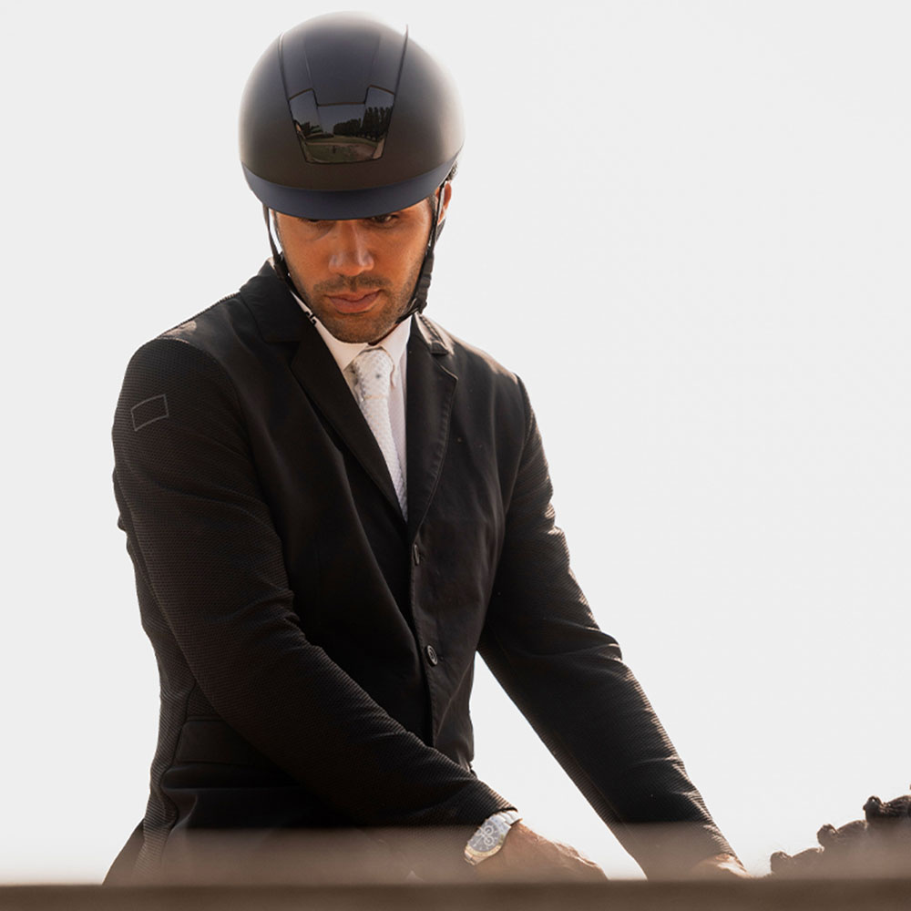 Paardrijcap Kooki Matt Zwart