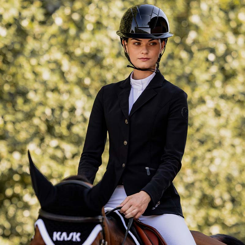 Paardrijcap Kooki Lady Shine Zwart