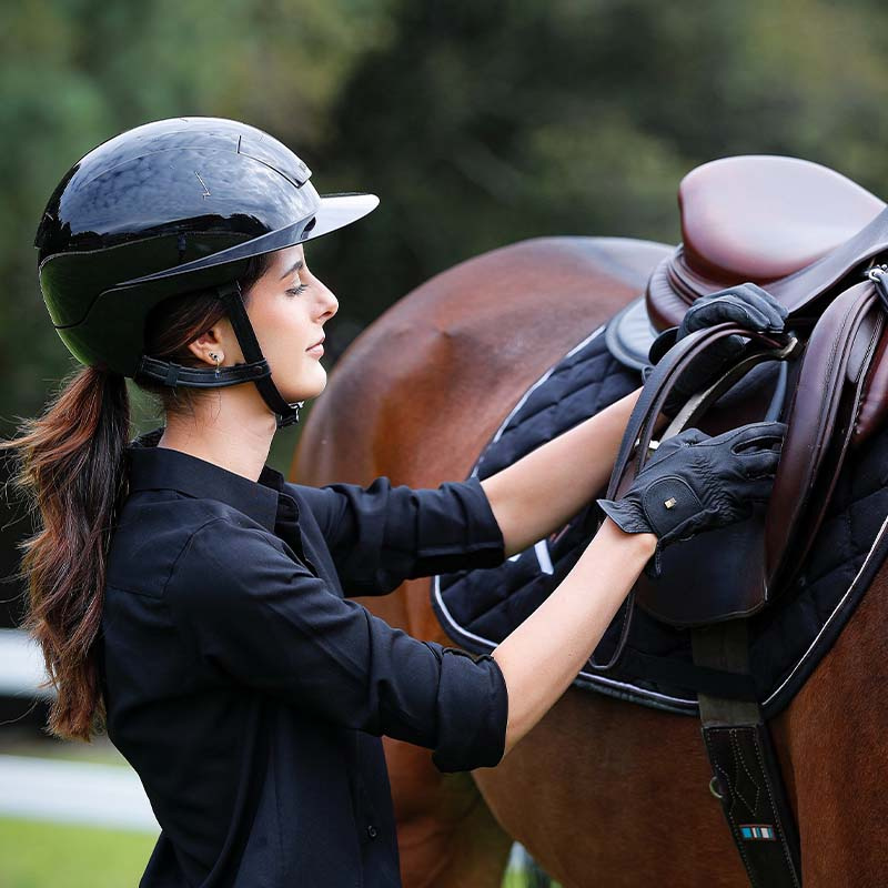 Paardrijcap Kooki Lady Shine Zwart