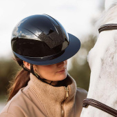 Paardrijcap Kooki Lady Crystal Carpet Zwart Paardrijcap Kooki Lady Crystal Carpet Zwart