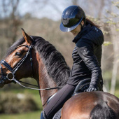 Paardrijcap Kooki Lady Crystal Carpet Zwart Paardrijcap Kooki Lady Crystal Carpet Zwart