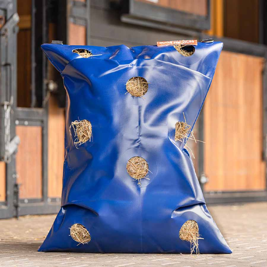 Hooizak HayPlay Buttonbag Belly Medium Donkerblauw
