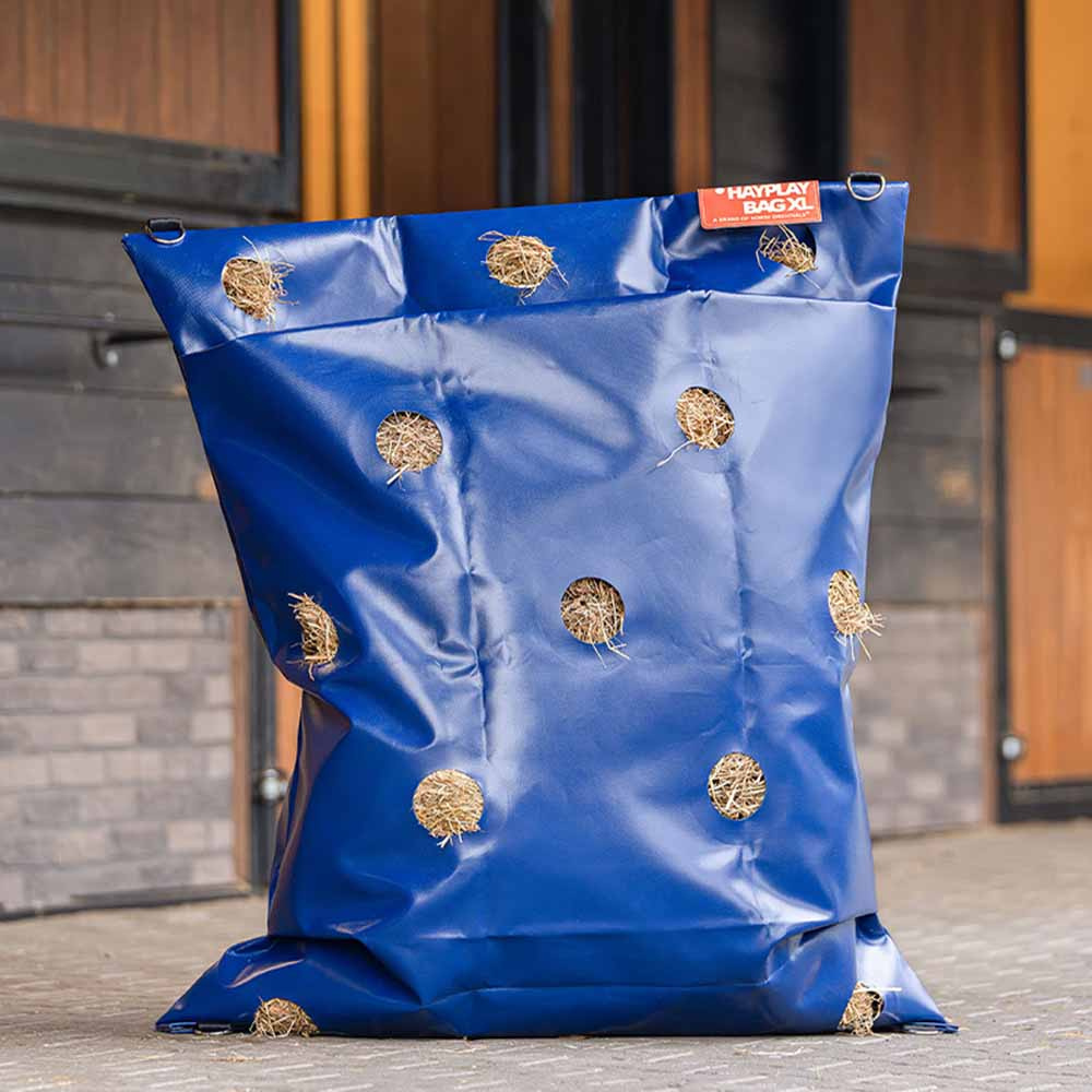 Hooizak HayPlay Buttonbag Belly XL Donkerblauw
