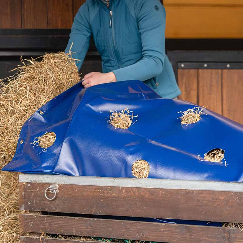 Hooizak HayPlay Buttonbag Belly XL Donkerblauw