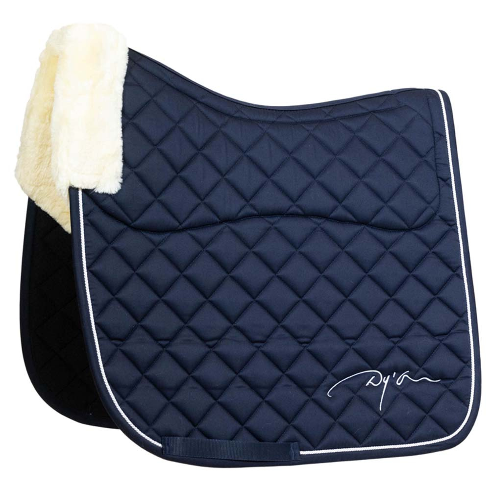 Dressuurzadeldekje Skin Friendly Vegan Sheepskin Marineblauw