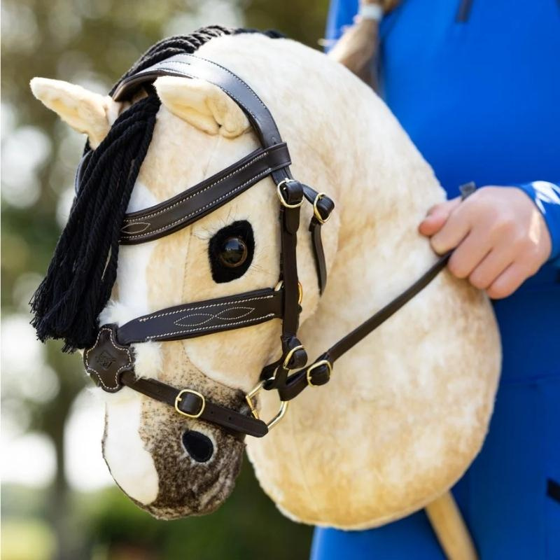 Hoofdstel voor stokpaard Grackle Bruin