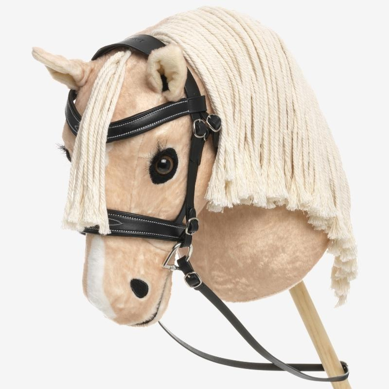 Hoofdstel voor stokpaard Competition Zwart