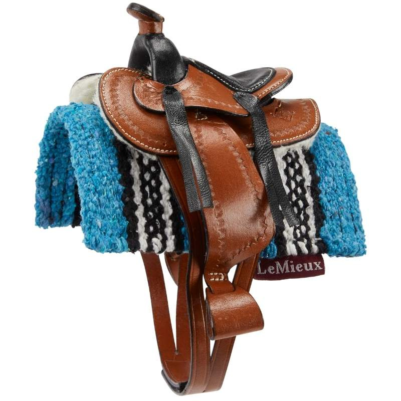 Westernzadeldekje Toy Pony Turkoois