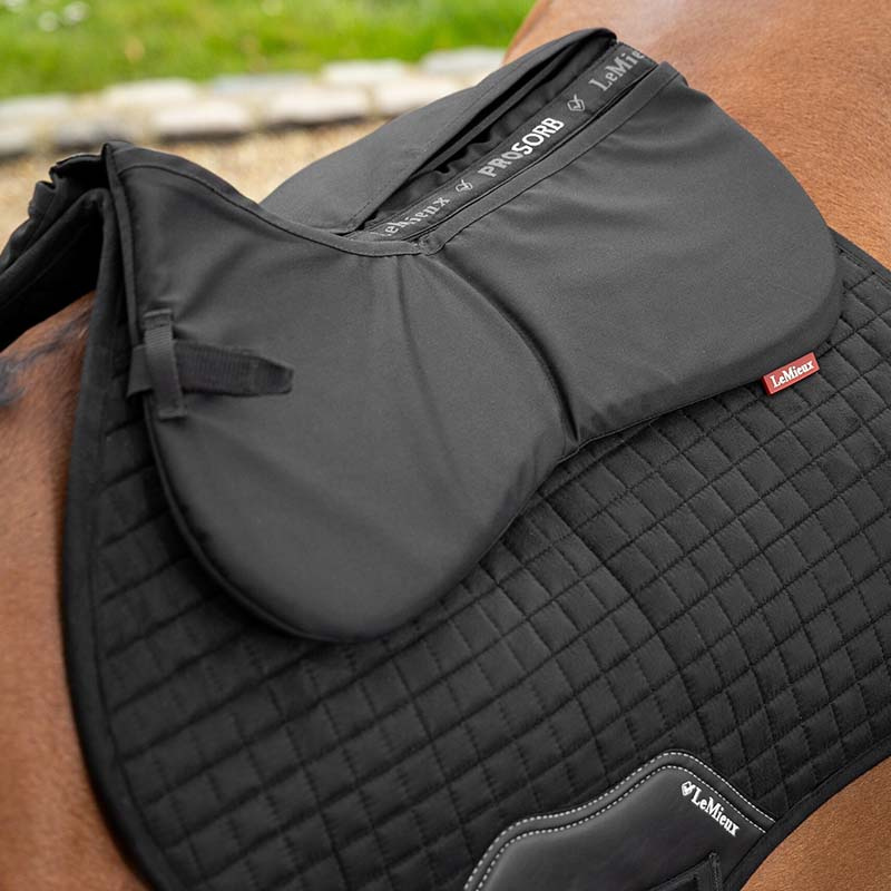 Zadelonderlegger ProSorb Plain 2 Pocket Zwart